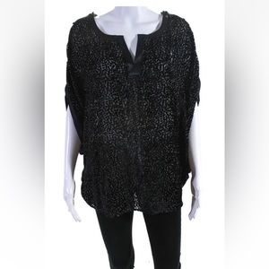 Rachel Zoe Cut Velvet BoHo Tunic Top - NWTags